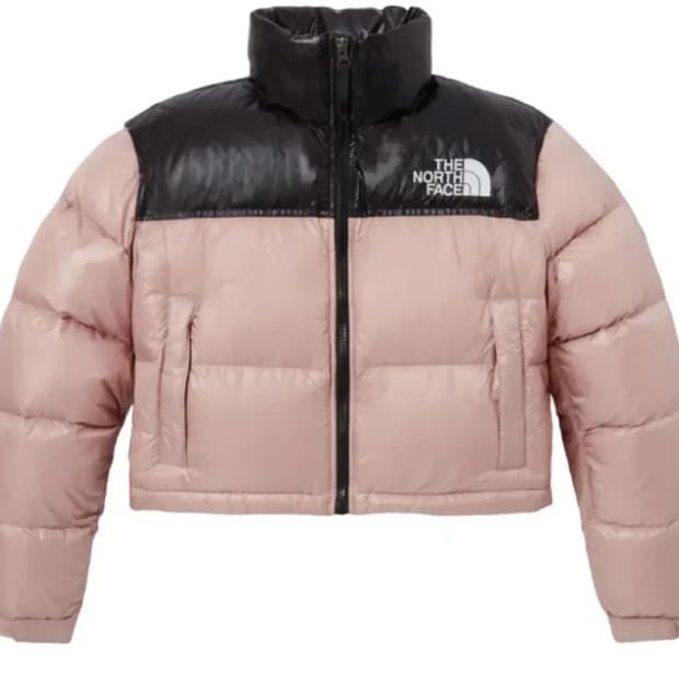 노스페이스 패딩 눕시 파스텔핑크 M