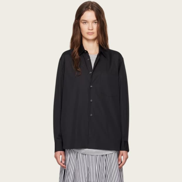 S/ 꼼데가르송 23SS 포켓 블랙셔츠