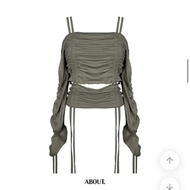 에이블리 셔링 오프숄더티 (미착용)