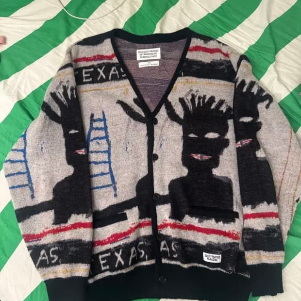 와코마리아 바스티아 협업 모헤어가디건 L