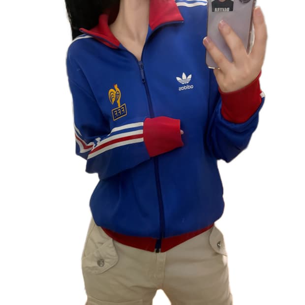 00s 아디다스 올드스쿨 프랑스 국대 트랙탑 져지