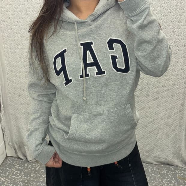 갭 GAP 빅로고 오버핏 약기모 후드티 95 C06031