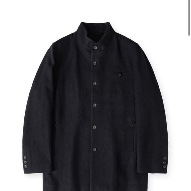 해칭룸 스탠드 카라 코트 블랙 stand collar coat black