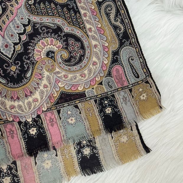 에트로 캐시미어 실크 머플러