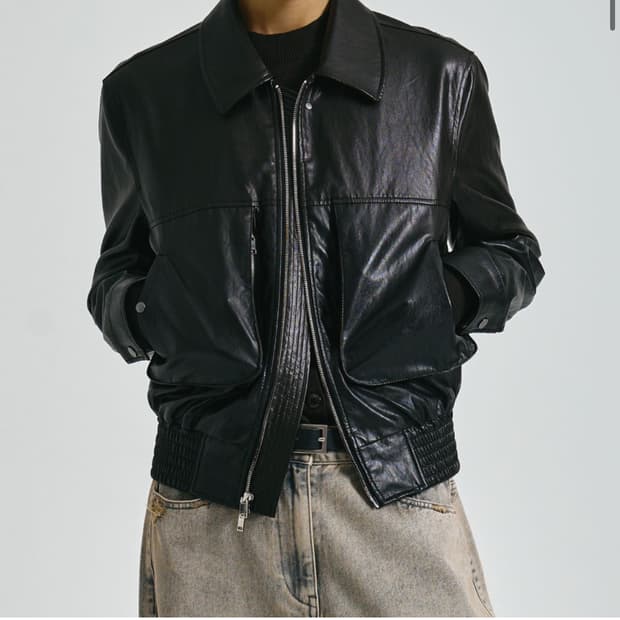 노이어 레더 그라데이션 필드 자켓 50 새상품