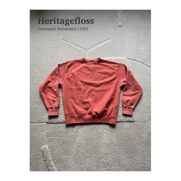 헤리티지플로스 크루넥 스웻셔츠 초판 (105)