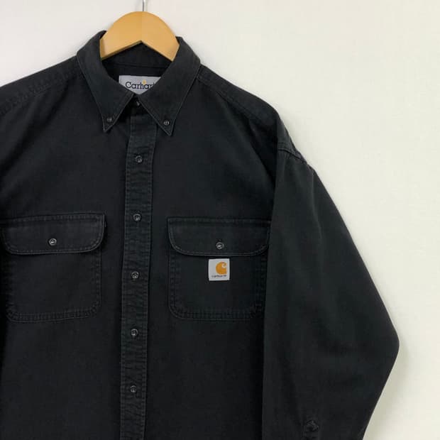 Xxl 칼하트 블랙 데님 셔츠