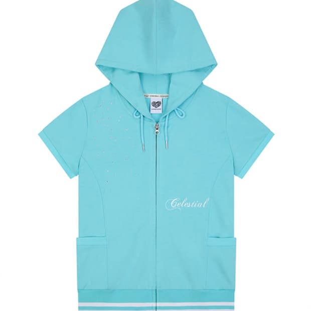 러브이즈트루 SY ANGEL HOOD ZIP UP(BLUE)
