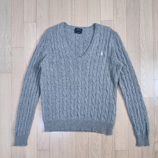 폴로랄프로렌 V넥 울90,캐시미어 10% 니트 L _ 여성