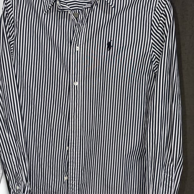 폴로 스트라이프 셔츠 슬림핏 