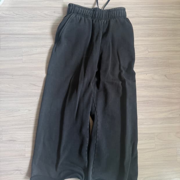 엔타이어 스튜디오 풀 팬츠 washed black L