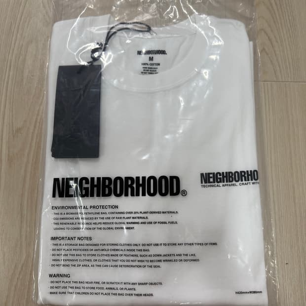 네이버후드 로고 반팔 새상품