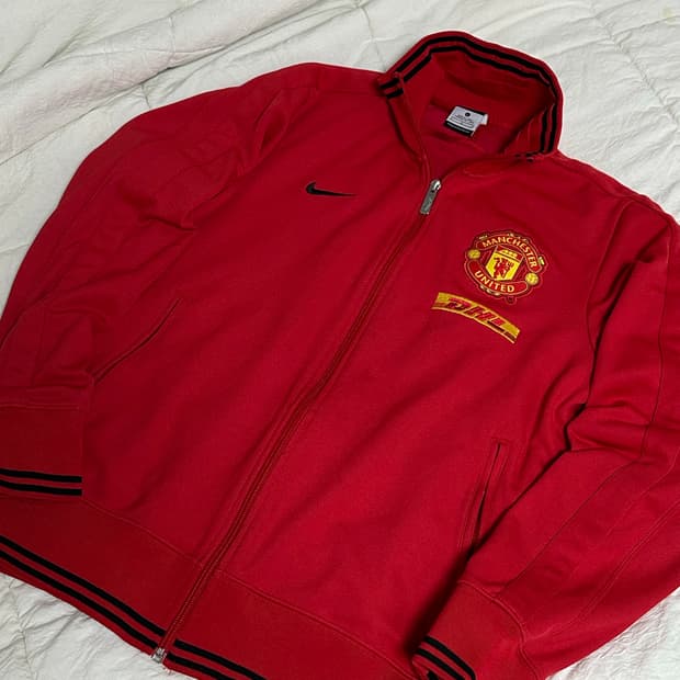 나이키 맨유 DHL 져지 트랙탑 미디움