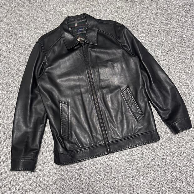 빈폴 레더 자켓
