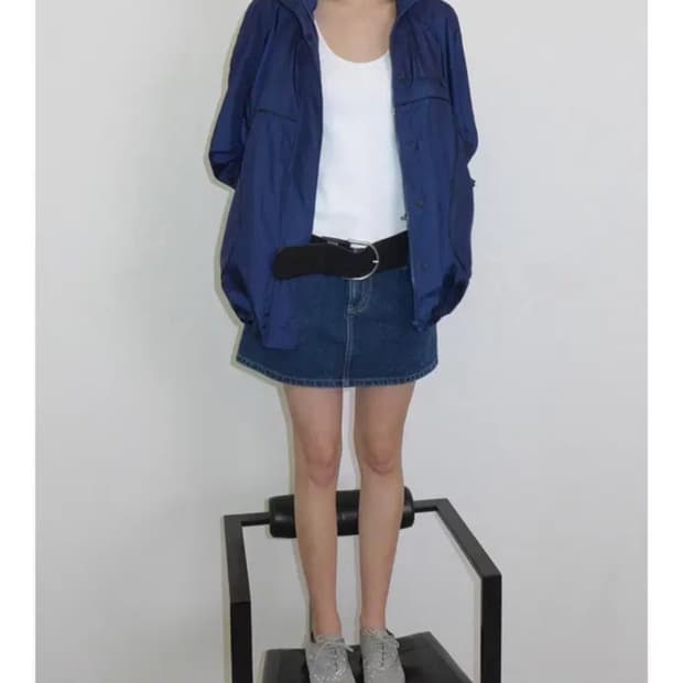 오버듀플레어 ROUNDED SHOULDER NYLON JACKET