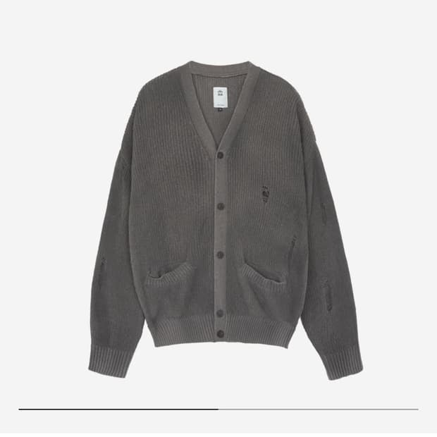 3) 폴리테루 데미지드 가디건 (카키)