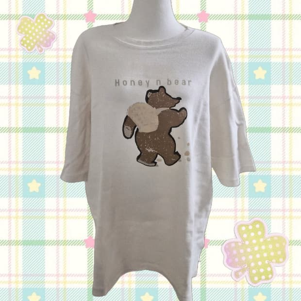 빈티지 허니베어 티셔츠 