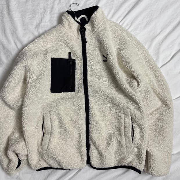 퓨마 리버시블 후리스 자켓