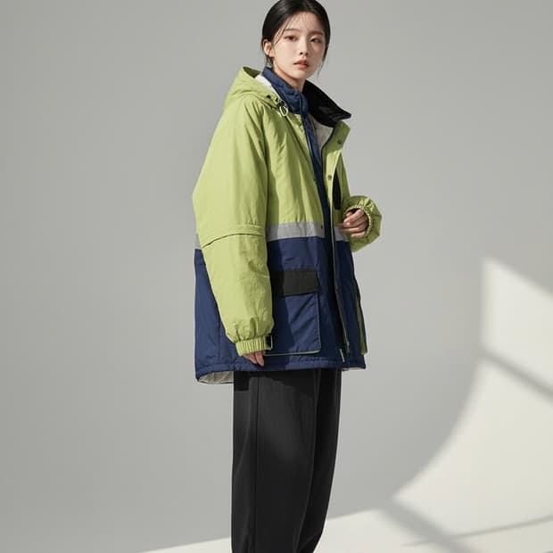 발렌시아가 S/S 컬렉션 후드 바람막이 점퍼 48