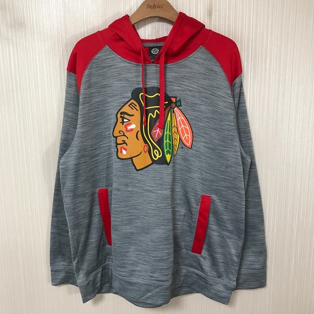 NHL 시카고 블랙호크스 팀후드/풀오버후디 L(해외)