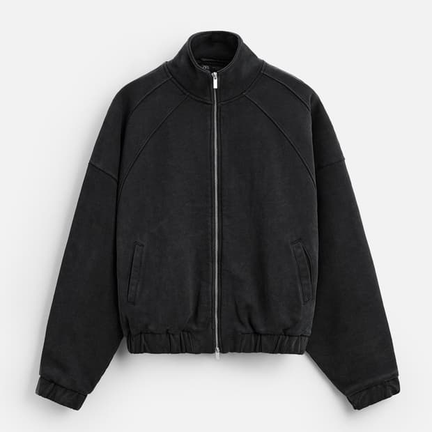 (XL) 자라 워싱 집업 자켓