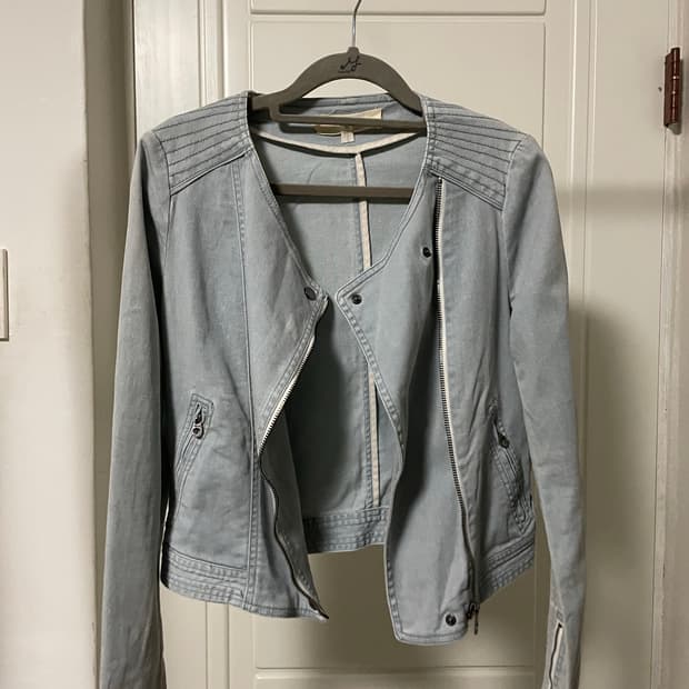 아떼 바네사브루노 코튼 데님 라이더 자켓