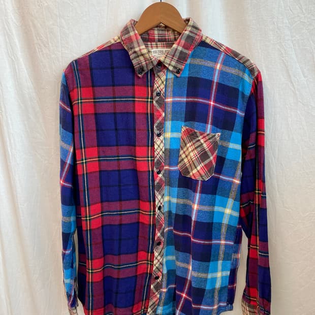 CULTURE MIX 체크 셔츠(MEN L)