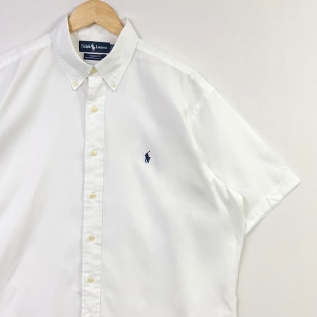 XL 폴로 화이트 셔츠