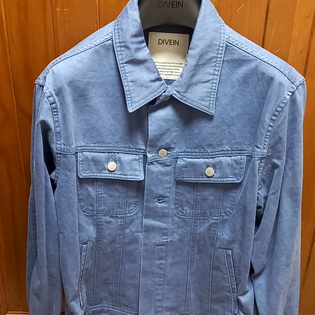 다이브인 divein TRUCKER JACKET 코튼 트러커 자켓 블루