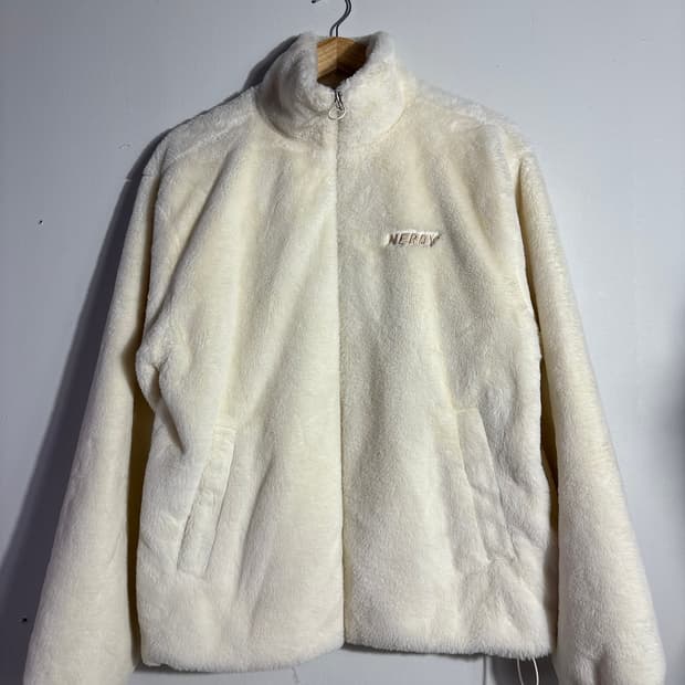 널디 아이보리 플리스 자켓