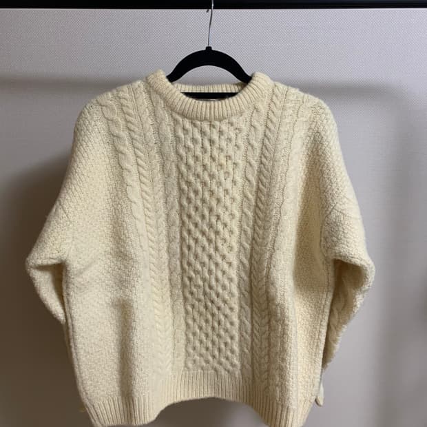 빈티지 8-90s 아일랜드 엘엘빈 아란 니트 