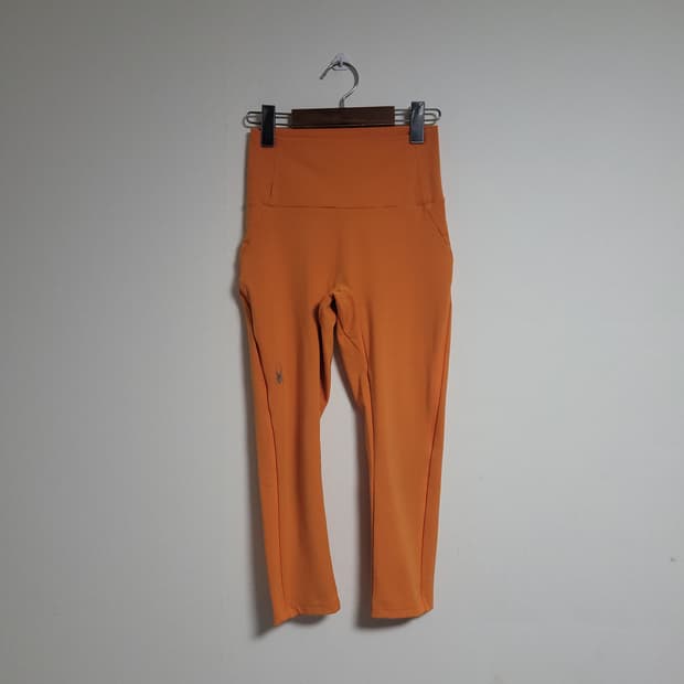 (S) SPYDER 스파이더 오렌지 레깅스 헬스 요가 필라테스