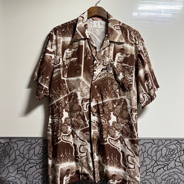 빈티지 90s 아비렉스 하와이안 셔츠