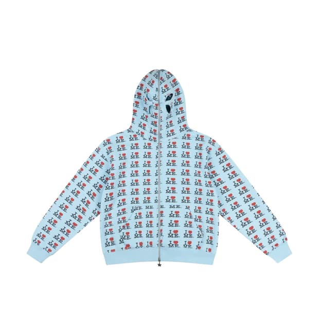 애슐리윌리엄스 블루 iloveme 후드집업