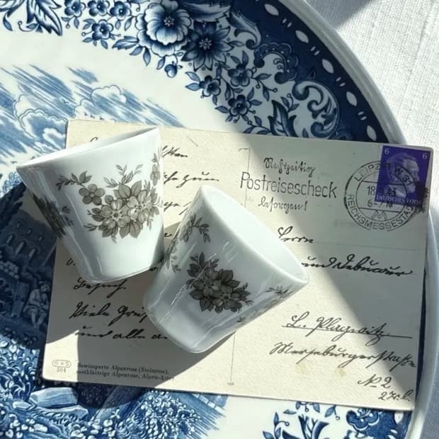 독일 빈티지 젤트만바이덴  바바리아 바로크 에그컵