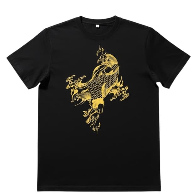 Oriental Gold Koi Half Sleeve - M