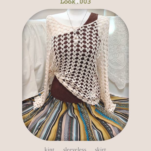 hippie look style set