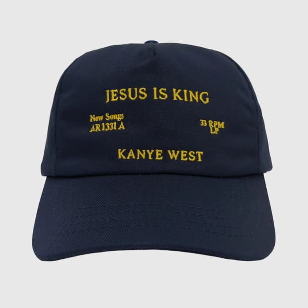 칸예 웨스트 선데이 서비스 지저스 이즈 킹 볼캡 모자