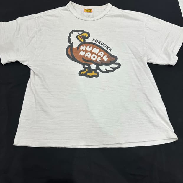 휴먼메이드 후쿠오카 시티 티셔츠 + 불독 팬던트 세트