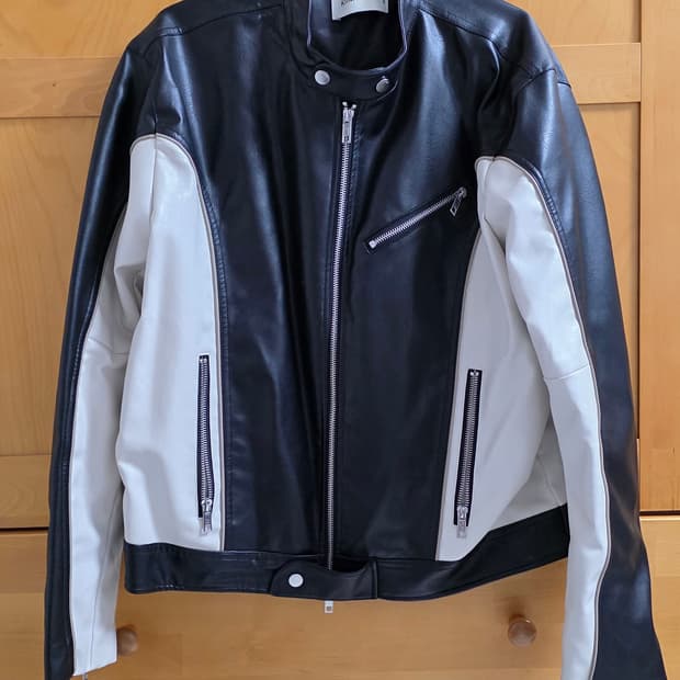 키뮤어 비건 레더 바이커 자켓