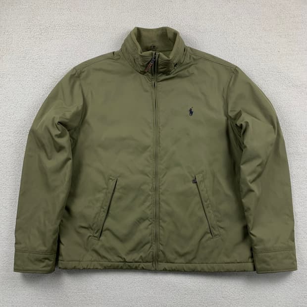 폴로 랄프로렌 포니로고 폴리쉘 페리 자켓 올리브