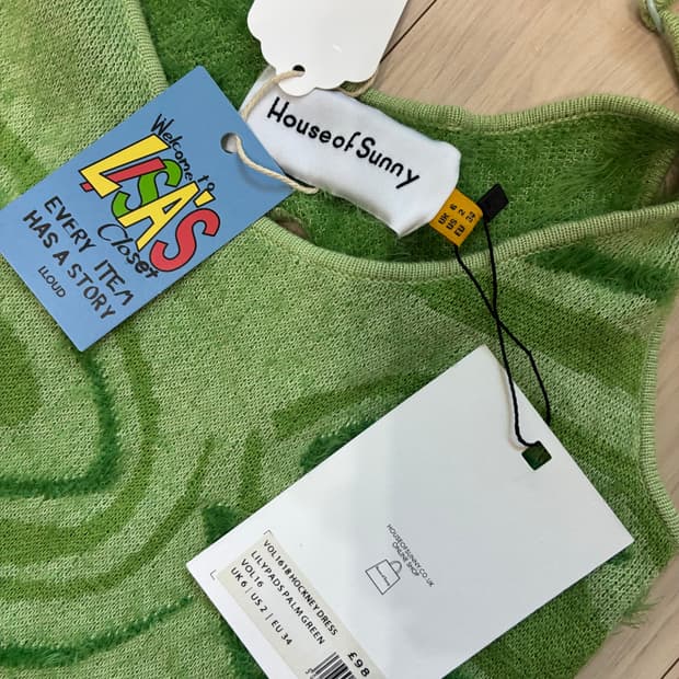 (🖤🩷블핑 리사 클로짓 아이템 새제품) 하우스오브써니 호크니드레스