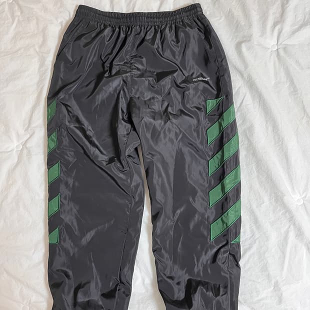 오프화이트 디아그 나일론 트랙팬츠