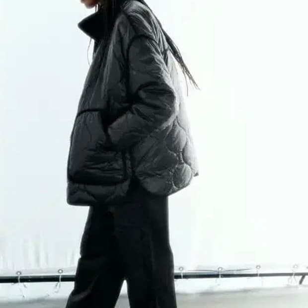 자라 퀼팅 패딩 L 정품