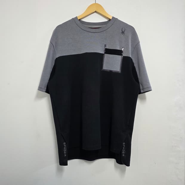 XXL 110 스파이더 블랙 그레이 반팔티셔츠 (사진참고)