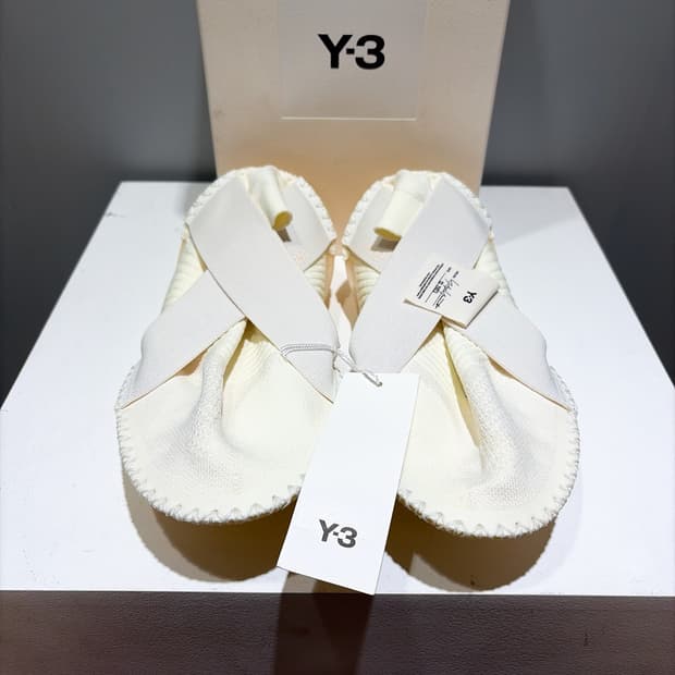 (정품/새상품) Y-3 요지 야마모토 여성 이토고 오프화이트 밴드 슈즈
