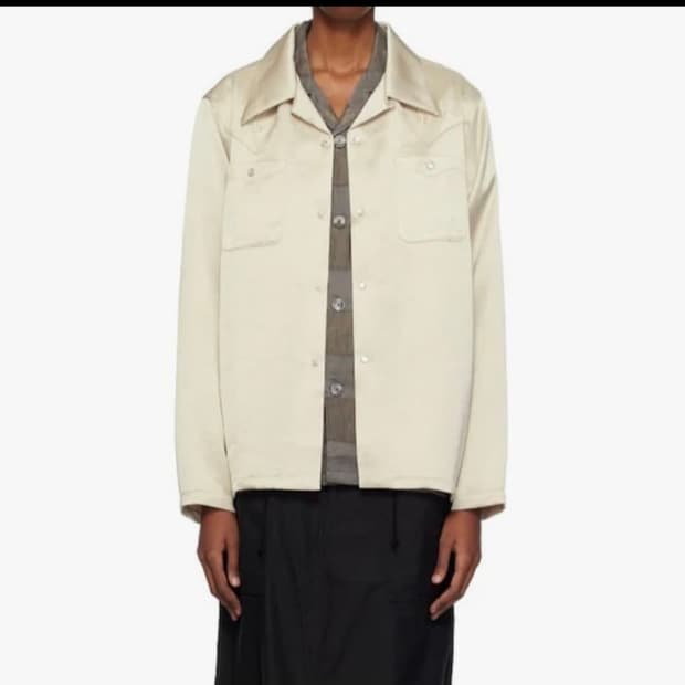 니들스 빠삐용 새틴 셔츠