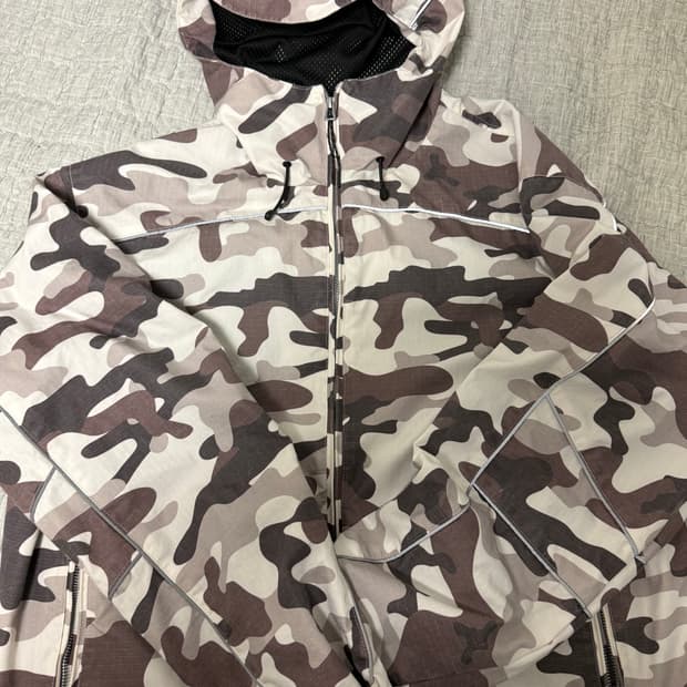 Fetch sunday 립스탑 카모 후드 자켓