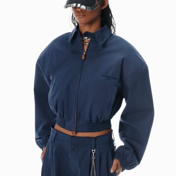 25 fw 알렉산더 왕 크롭 블루종 자켓 [L]