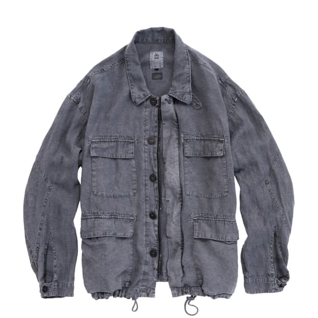 [4]폴리테루 린넨 필드자켓 페이디드블루 초판
